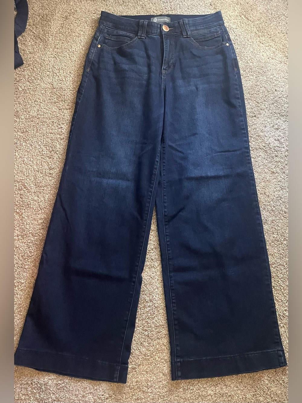 Democracy - Dark Blue Wide-Leg Jeans - Size 10